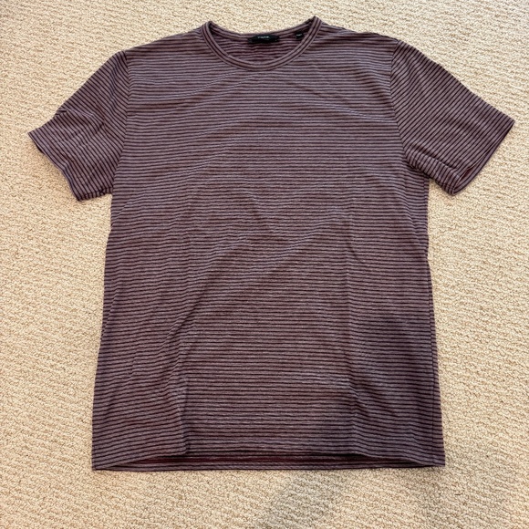 VINCE striped tee in red/burgundy - Picture 1 of 2